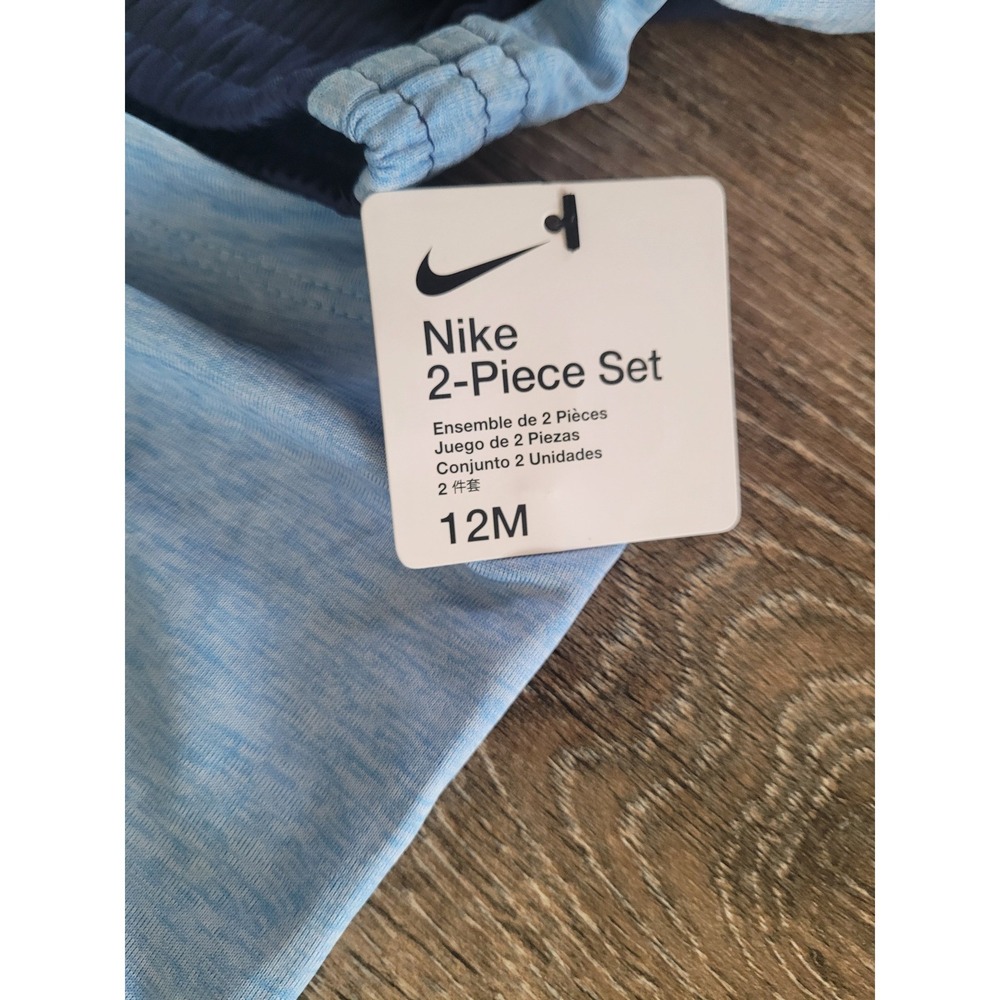 Nike Infant Boys 12M 2-Piece Dri-FIT T-Shirt and Shorts Set Blue Navy #8 - Picture 5 of 5
